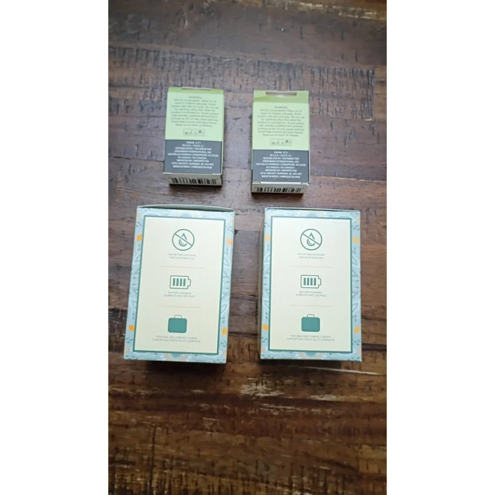 Luminessece Aromatherapy  Diffuser Waterless Essential Oil White MableStyle 4pcs